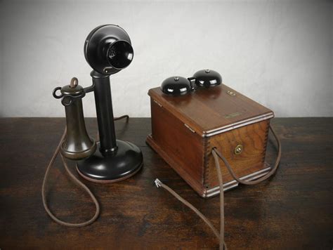 1915 western electric candlestick telephone ringer box|Western Electric Bakelite Ringer Box Vintage Operational.